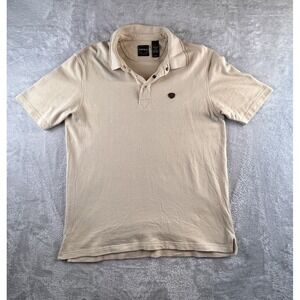 VTG Enyce Polo Shirt Mens L Cream Y2K 90s Hip Hop READ
